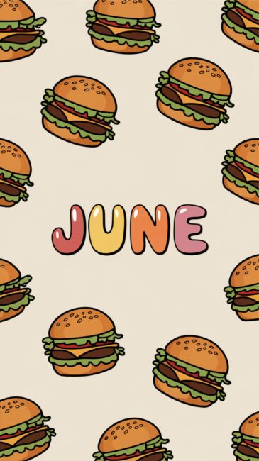 Cheese Burger June wallpaper aesthetic