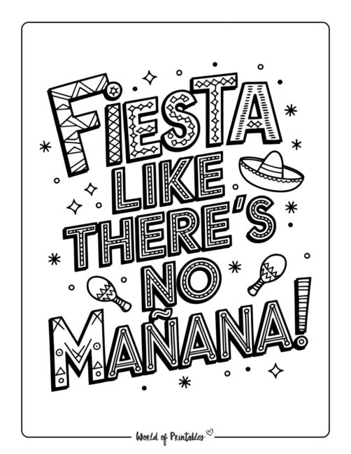 Cinco de Mayo coloring downloads