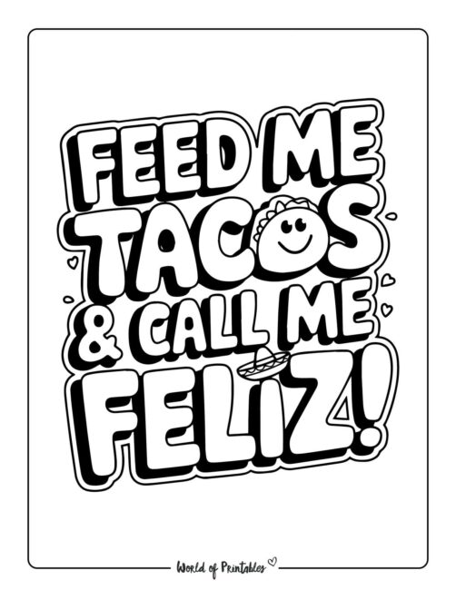 Cinco de Mayo coloring images