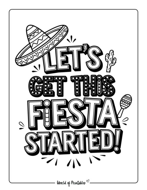 Cinco de Mayo coloring pictures