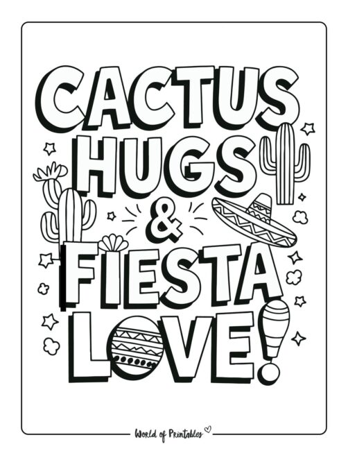 Cinco de Mayo coloring sheets