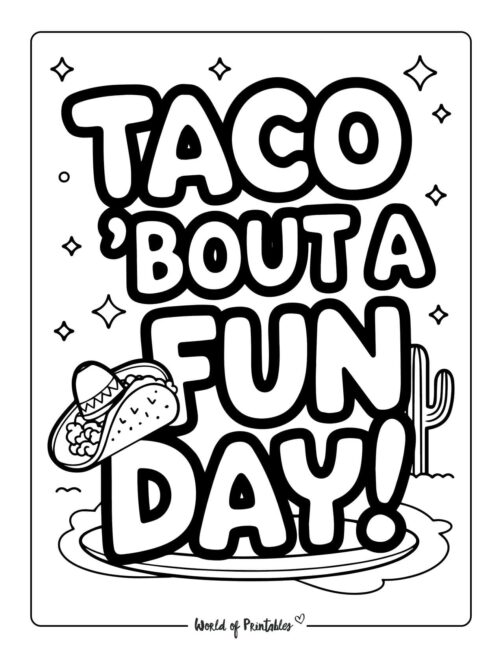 Cinco de Mayo coloring sheets for Kids