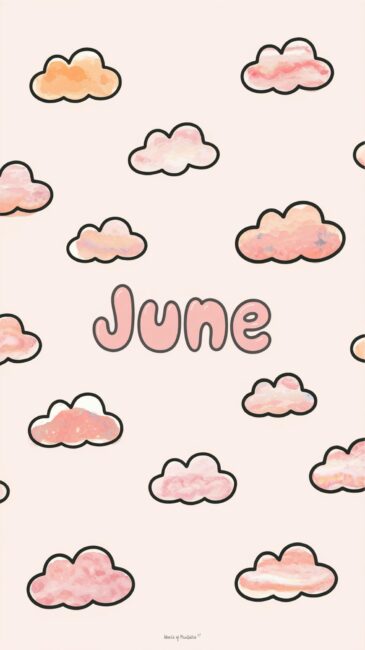 Cloud June wallpaper for phone
