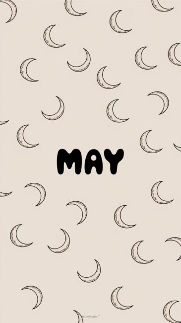 Crescent Moon Aesthetic May Wallpapers