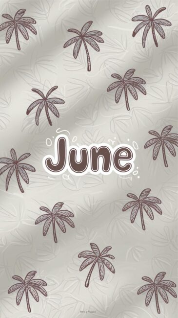 Cute June aesthetic phone background