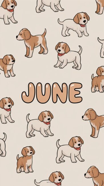 Dog June wallpaper aesthetic