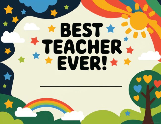 Editable Teacher Appreciation Templates