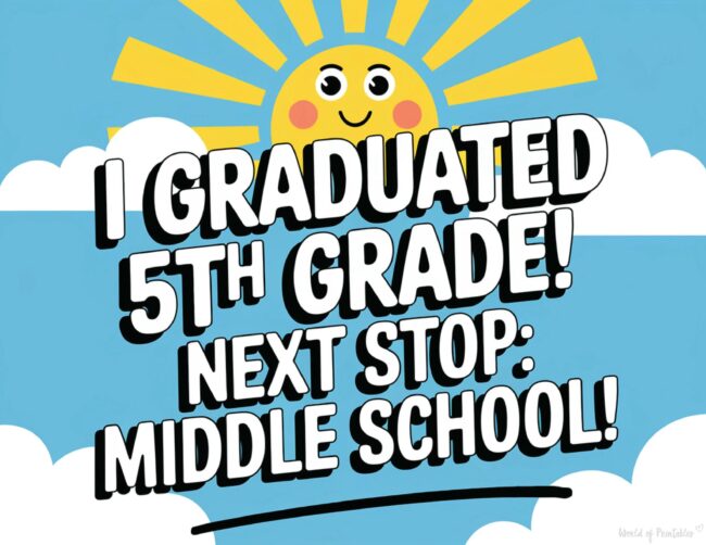 Elementary graduation certificate template