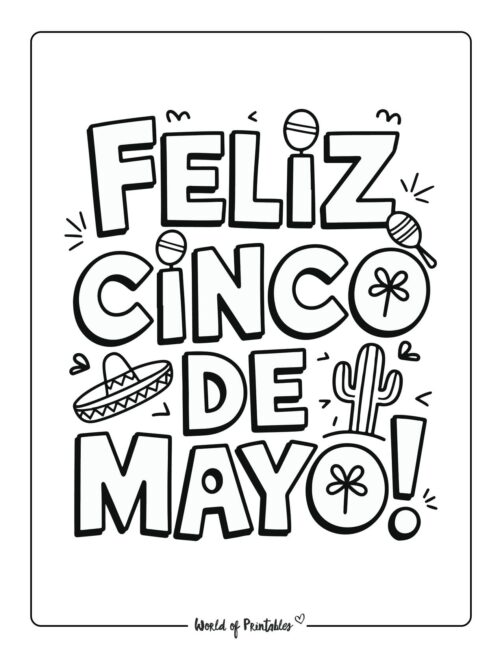 Feliz Cinco De Mayo printables