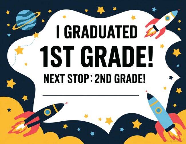 First grade completion certificate