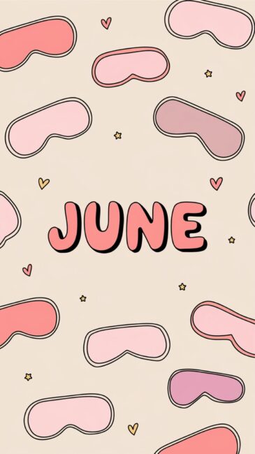 Girly June wallpaper aesthetic