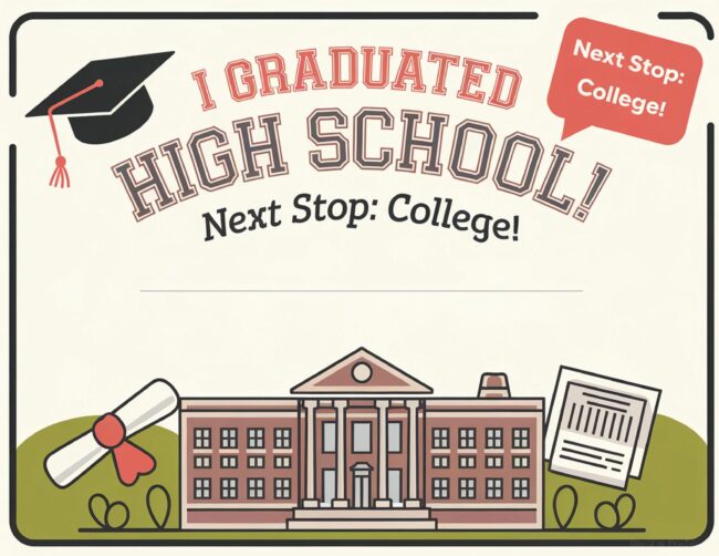 High school graduation certificate template