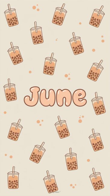 June aesthetic phone background