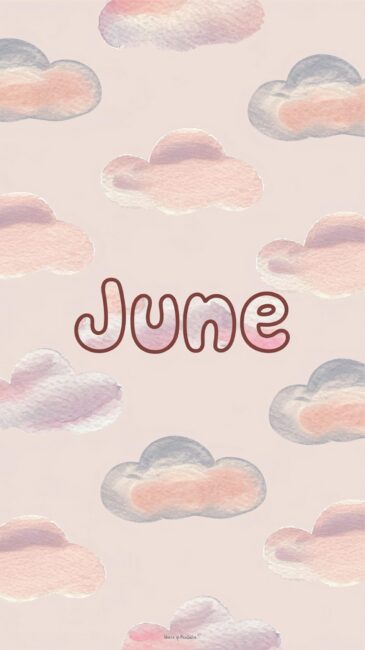 June seasonal phone wallpaper Clouds