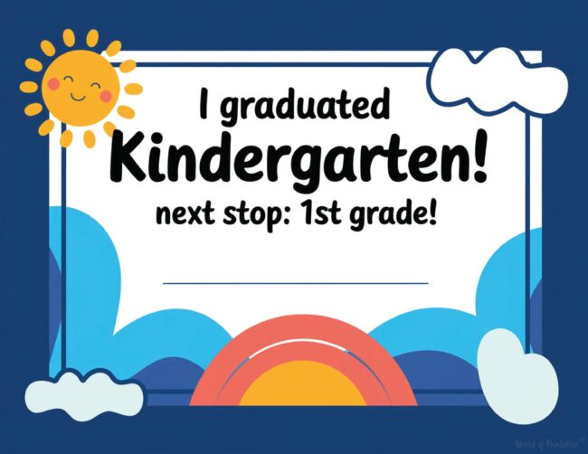 Kindergarten graduation award​