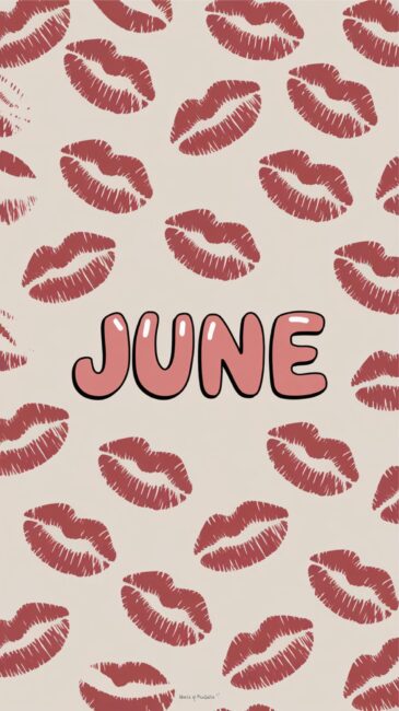 Kisses June wallpaper aesthetic