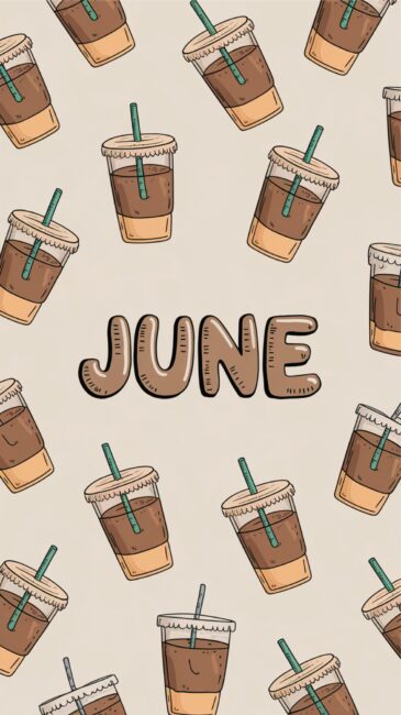 Latte June wallpaper aesthetic