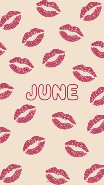 Lipstick June aesthetic phone background