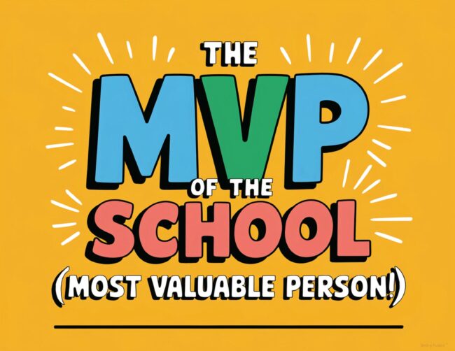 MVP of the School Teacher Appreciation Certificate