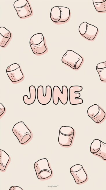 Marshmallow June lock screen background