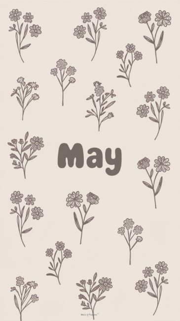 May Flower Patterns Wallpaper