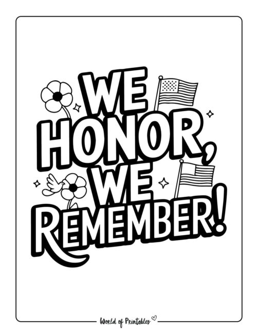 Memorial Day coloring pictures