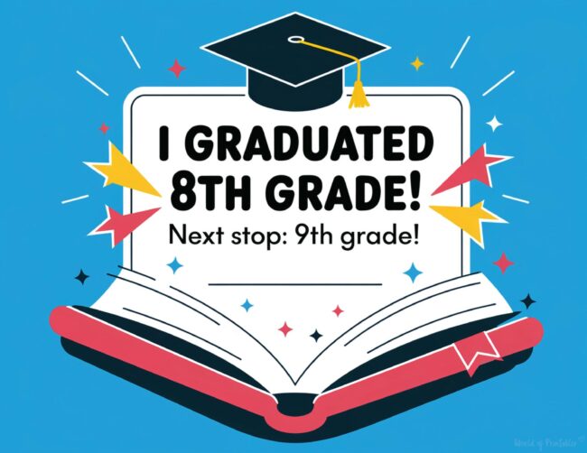 Middle school graduation certificate template