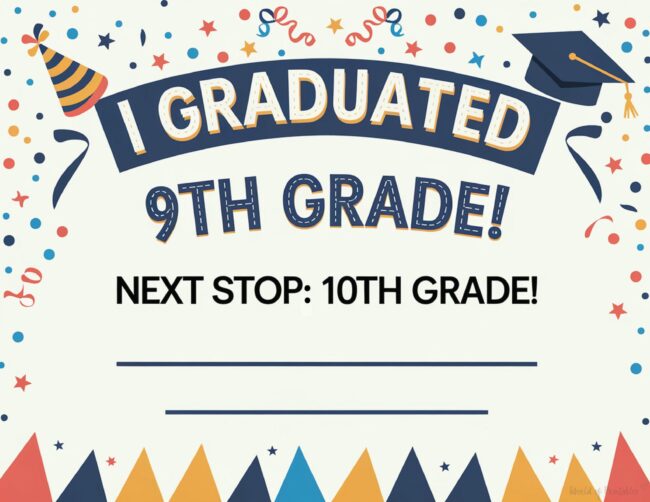 Ninth grade completion certificate