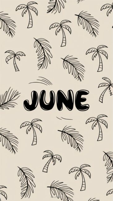 Palm Trees June wallpaper for phone