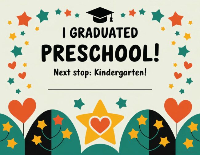 Preschool graduation award