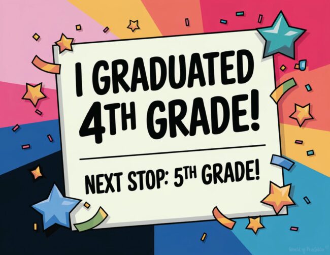 Printable 4th grade diploma