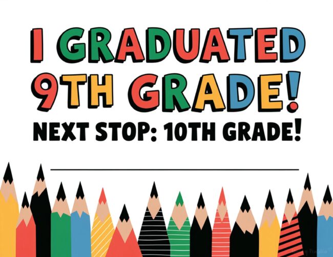Printable 9th grade diploma