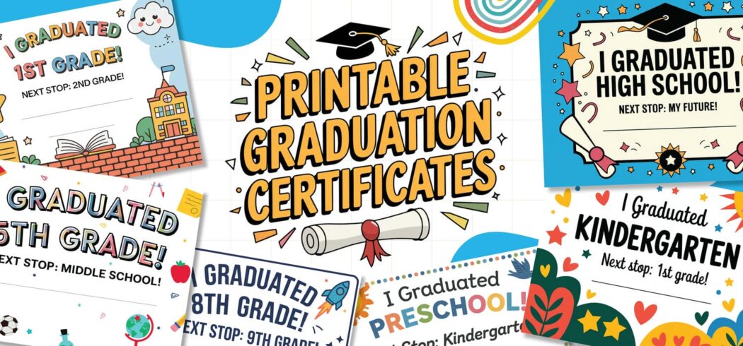 Graduation Certificates - From Preschool to High School! - World of ...