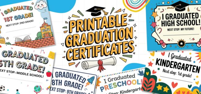 Printable Graduation Certificates