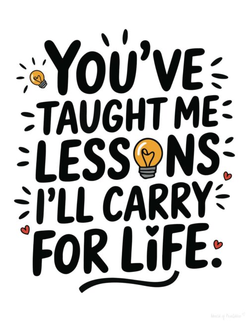 Printable Teacher Appreciation Cards