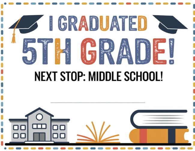 Printable elementary school diploma