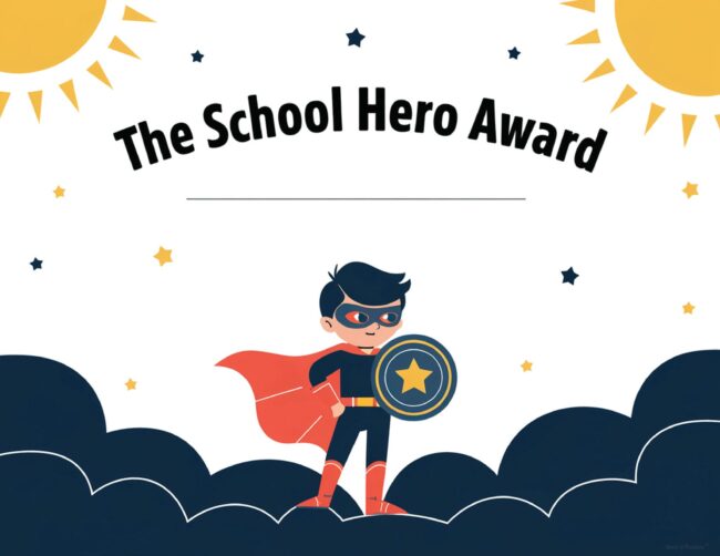 School Hero Award For Janitor