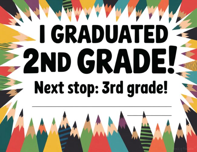 Second grade completion certificate