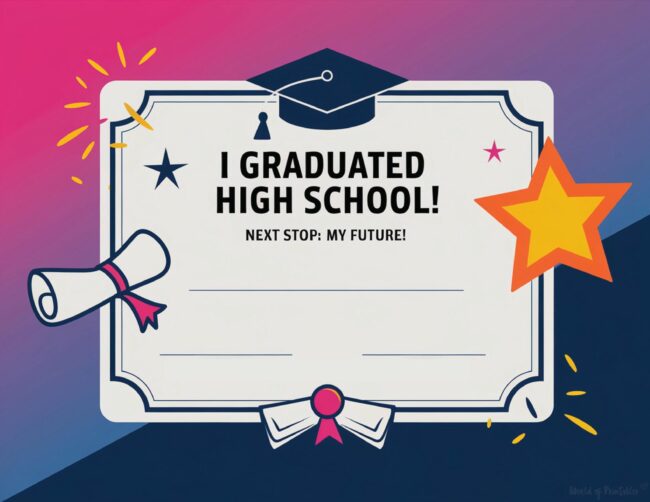 Senior graduation certificate