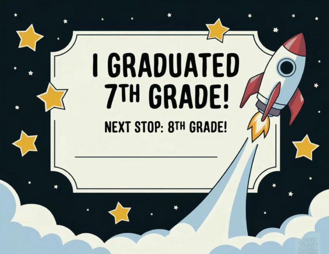 Seventh grade completion certificate