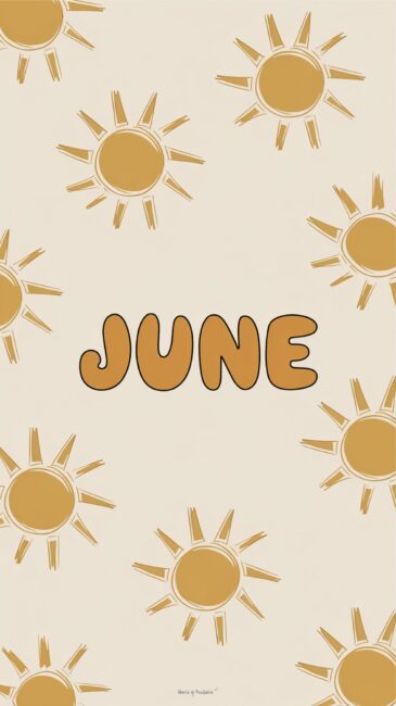 Sunshine June lock screen background