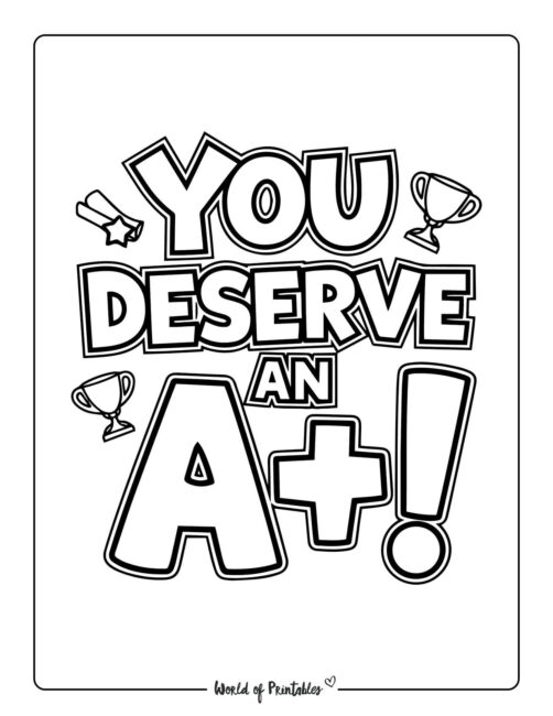 Teacher Appreciation Coloring Pages for High School Students
