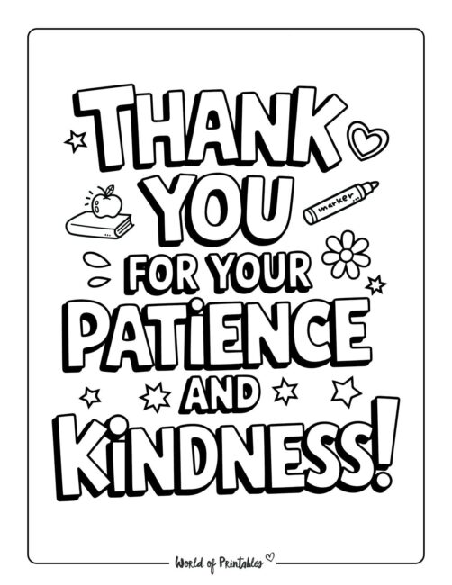 Teacher Appreciation Week Coloring Pages