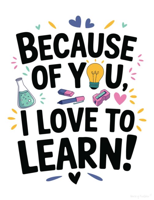 Teacher greeting card for Teacher Appreciation Week