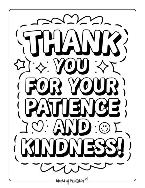 Thank You Teacher Coloring Sheets