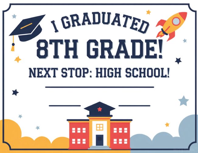 middle school graduation certificate