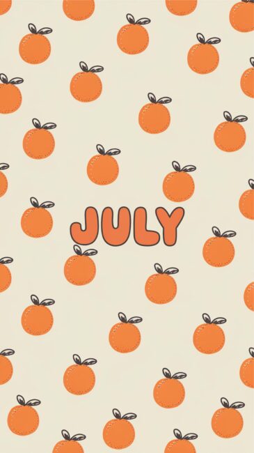 Cute July aesthetic phone Wallpaper