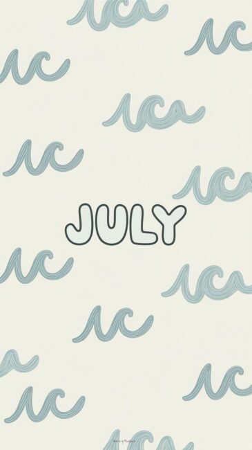 Cute July wallpaper aesthetic