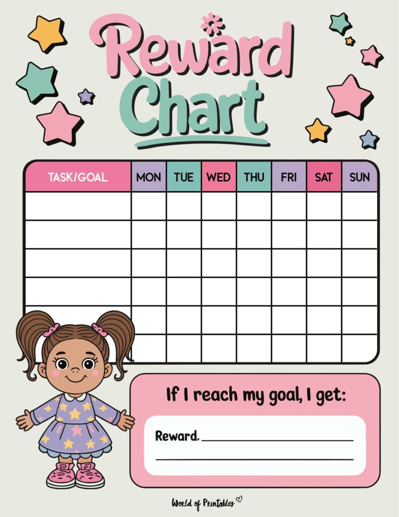 Fun Classroom Reward Chart Printable