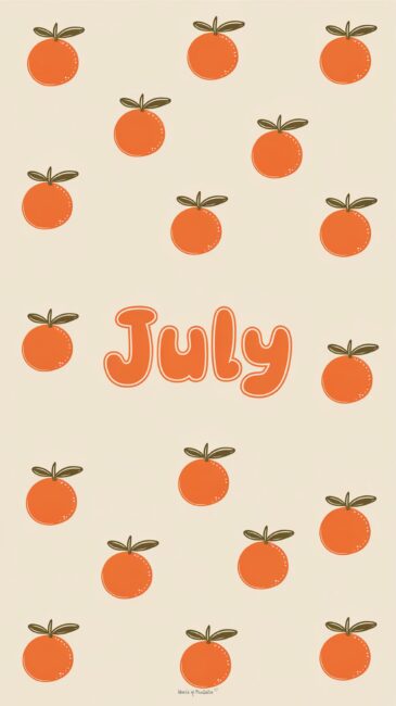 Oranges Summer aesthetic July wallpaper